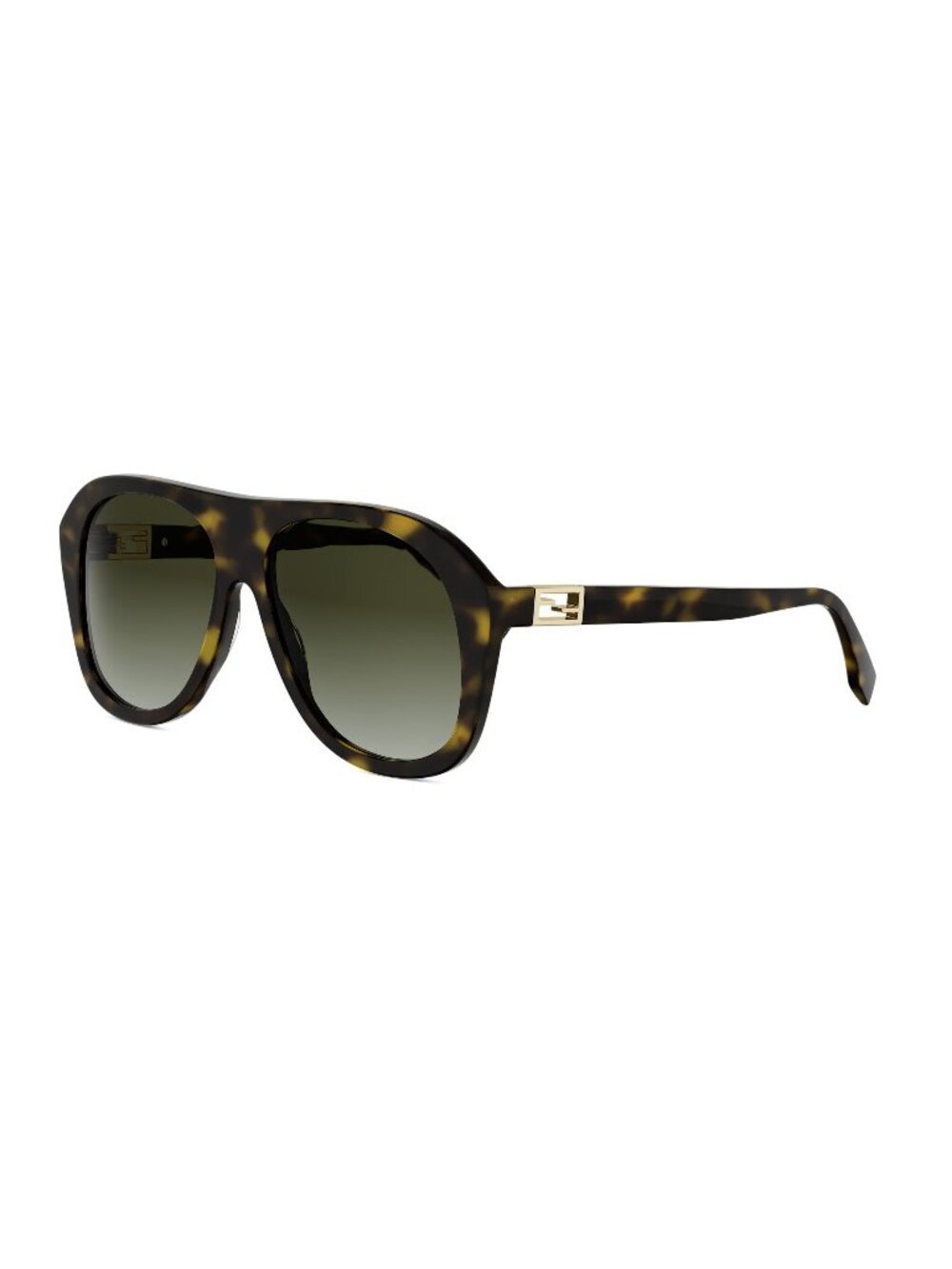 New FENDI Women's Sunglasses Acetate Frame BAGUETTE FE40223I 52P 57 Havana